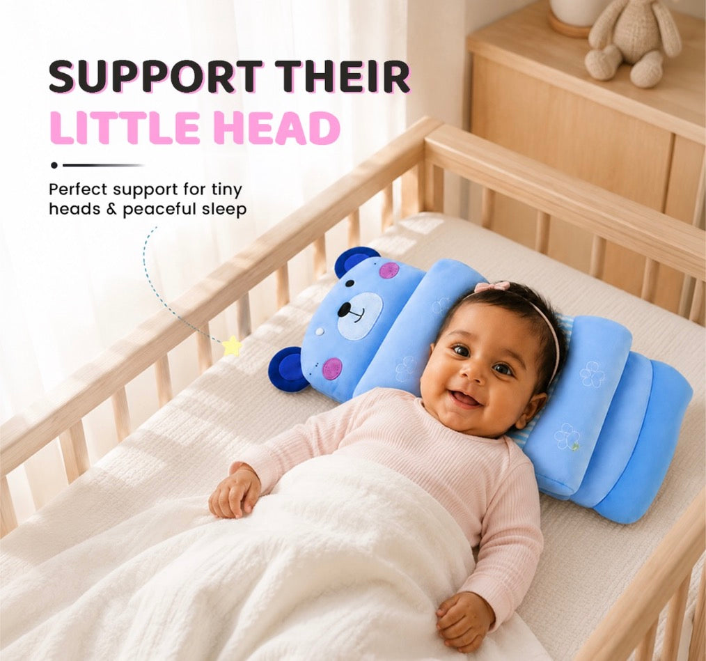 Baby Shaping Head Support Pillow - Assorted Colour