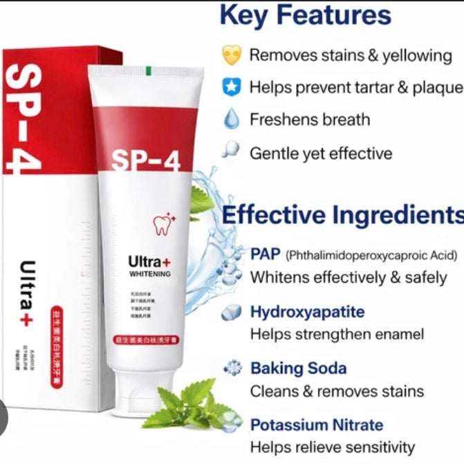 Probiotic Ultra Whitening Toothpaste (Pack of 2)