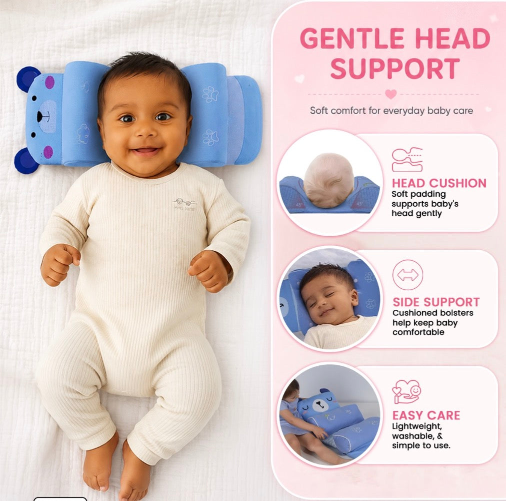 Baby Shaping Head Support Pillow - Assorted Colour